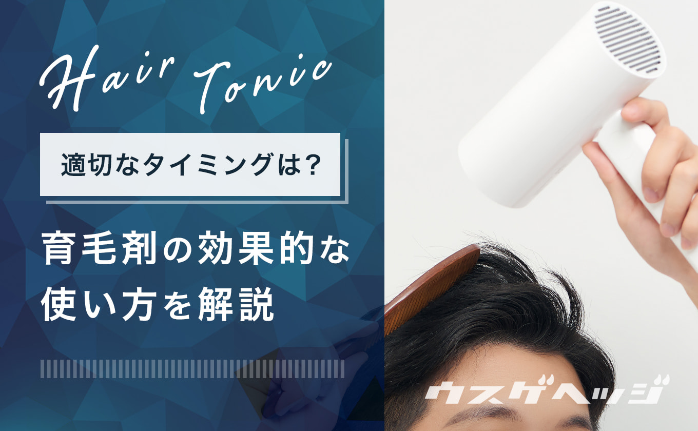 育毛剤の正しい使い方を解説 タイミングはドライヤーの前 薄毛ヘッジ